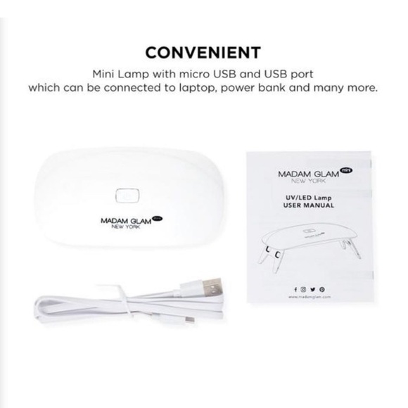 Madam Glam Mini UV/LED Lamp in White - Picture 3 of 5